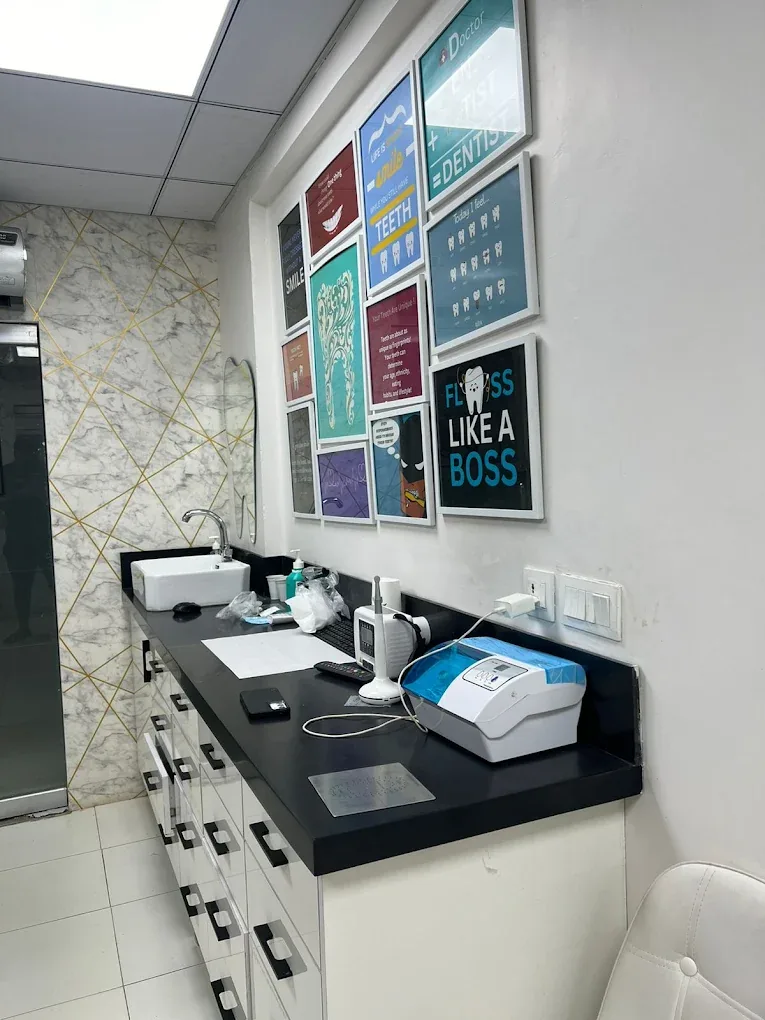 Sterilization and wash area at Dr Marina Shah Dental Clinic, DHA Karachi